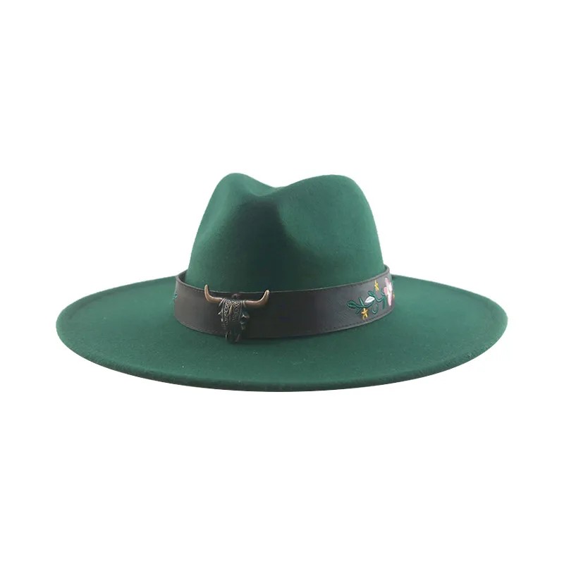 Fedoras Hat Hats Hats for Women Cow Leather Band Belt Western Cowboy Embriodery Big Brim Luxury Casual Hats Chapeu Masculino New
Fedoras Hat Hats Hats for Women Cow Leather Band Belt Western Cowboy Embriodery Big Brim Luxury Casual Hats Chapeu Masculino New
