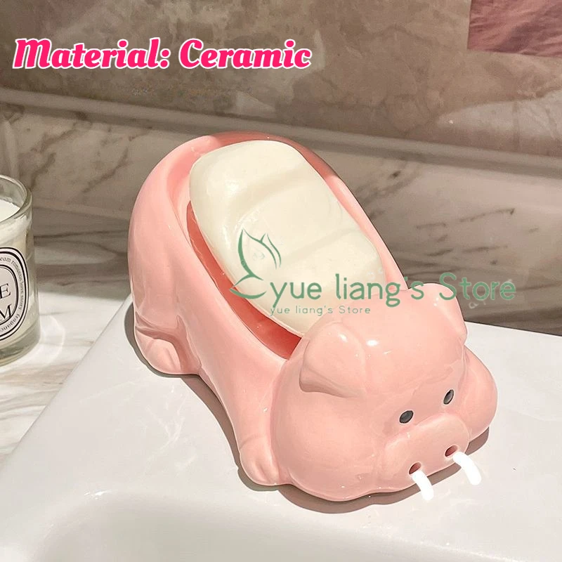 Cute and Playful Little Pig Soap Box, Automatic Draining Design, Soap Is Dry and Online, Cute Design Enhances Bathroom Style
Cute and Playful Little Pig Soap Box, Automatic Draining Design, Soap Is Dry and Online, Cute Design Enhances Bathroom Style