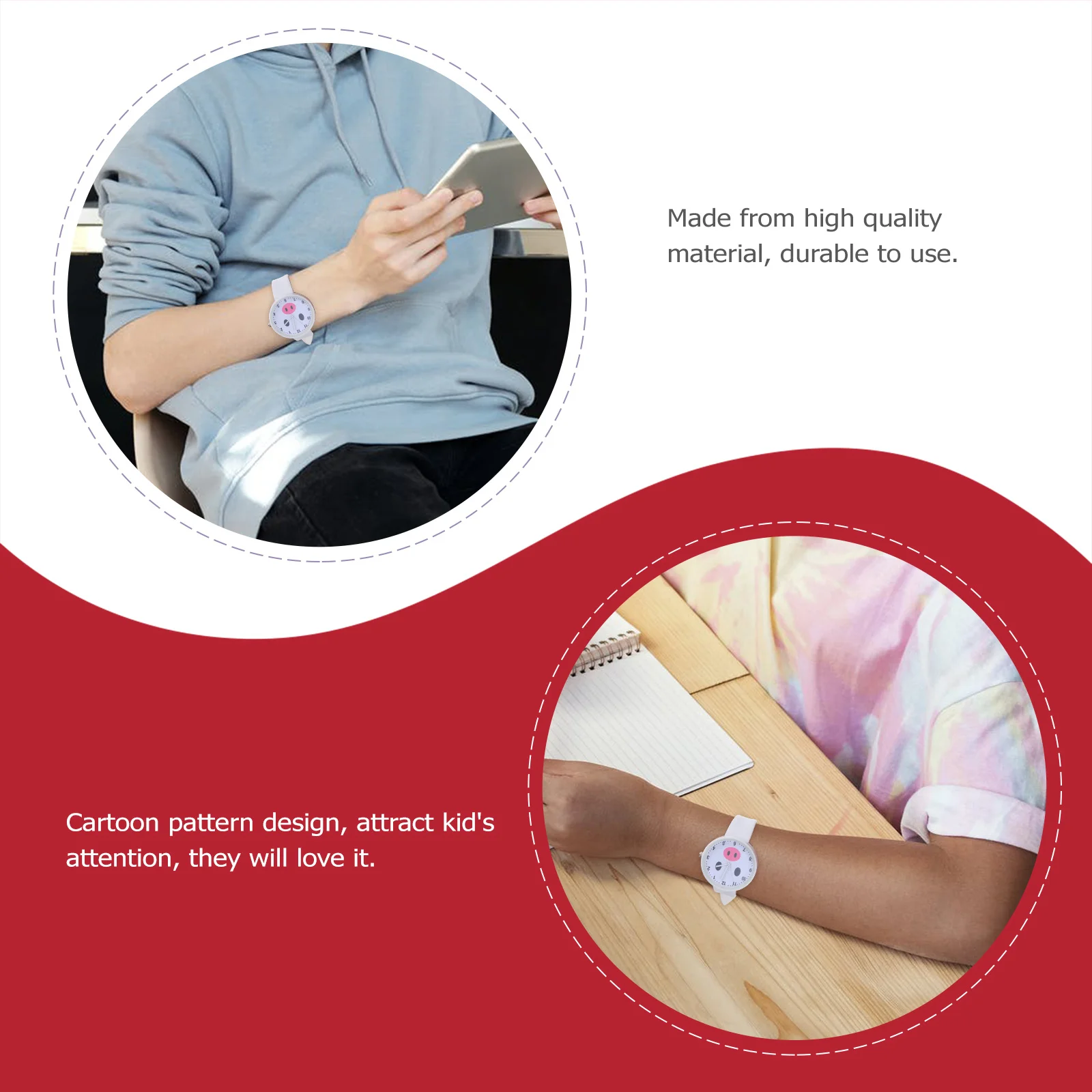 2Pcs Cartoon Wrist Watches Lovely Quartz Watch Comfortable Safe Material Precise Time Keeping Students Gift
2Pcs Cartoon Wrist Watches Lovely Quartz Watch Comfortable Safe Material Precise Time Keeping Students Gift