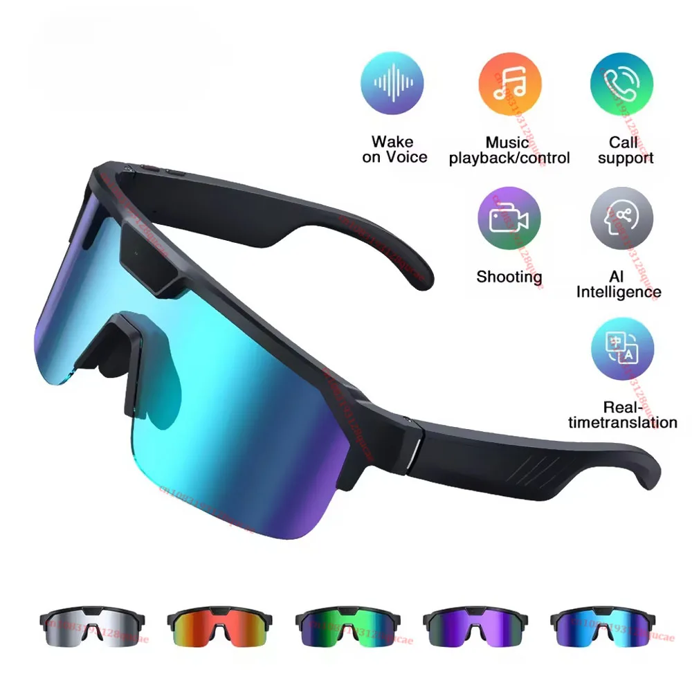 AI Sport Smart Glaases 800W Pixel 4K HD Camera Video Outdoor Cycling Hiking Skiing Windproof Sunglasses Translation Call glasses
AI Sport Smart Glaases 800W Pixel 4K HD Camera Video Outdoor Cycling Hiking Skiing Windproof Sunglasses Translation Call glasses