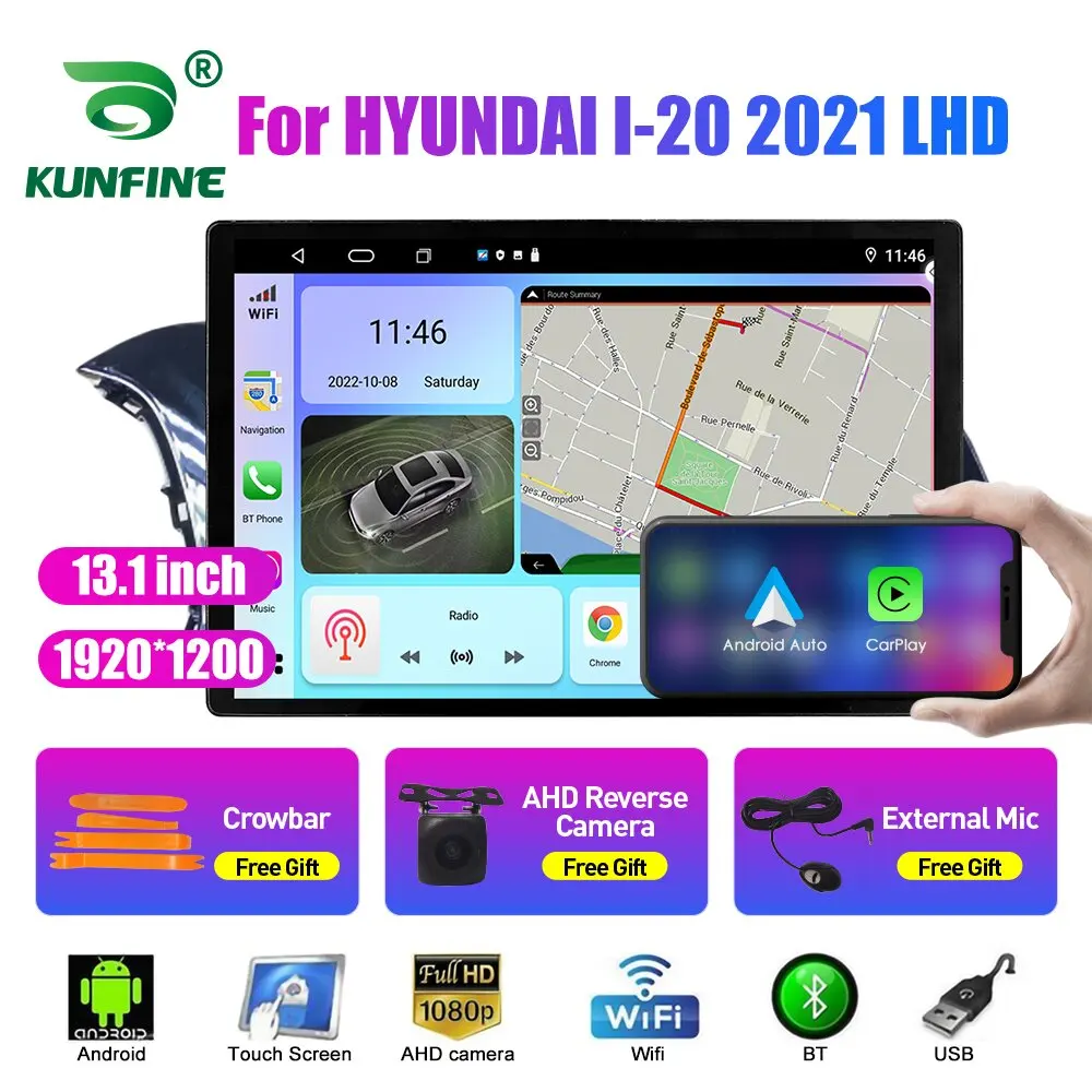 13.1 inch Car Radio For HYUNDAI I-20 2021 LHD Car DVD GPS Navigation Stereo Carplay 2 Din Central Multimedia Android Auto
13.1 inch Car Radio For HYUNDAI I-20 2021 LHD Car DVD GPS Navigation Stereo Carplay 2 Din Central Multimedia Android Auto