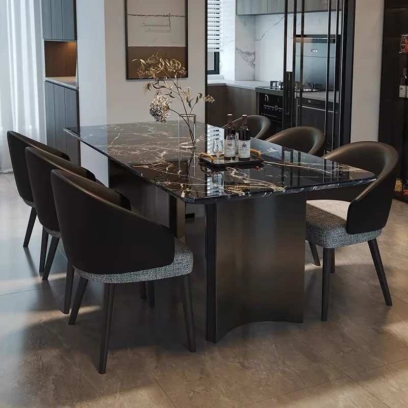 #Light Luxury Modern Minimalist Rectangular Dining Table High-End Extendable Chair Set For Small Apartments For Living Room Meta
#Light Luxury Modern Minimalist Rectangular Dining Table High-End Extendable Chair Set For Small Apartments For Living Room Meta