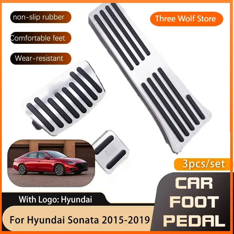 AT Car Pedals For Hyundai Sonata LF 2015~2019 Accelerator Gas Brake Footrest Stainless Steel Non-slip Pedal Cover Pads 2017 2018
AT Car Pedals For Hyundai Sonata LF 2015~2019 Accelerator Gas Brake Footrest Stainless Steel Non-slip Pedal Cover Pads 2017 2018