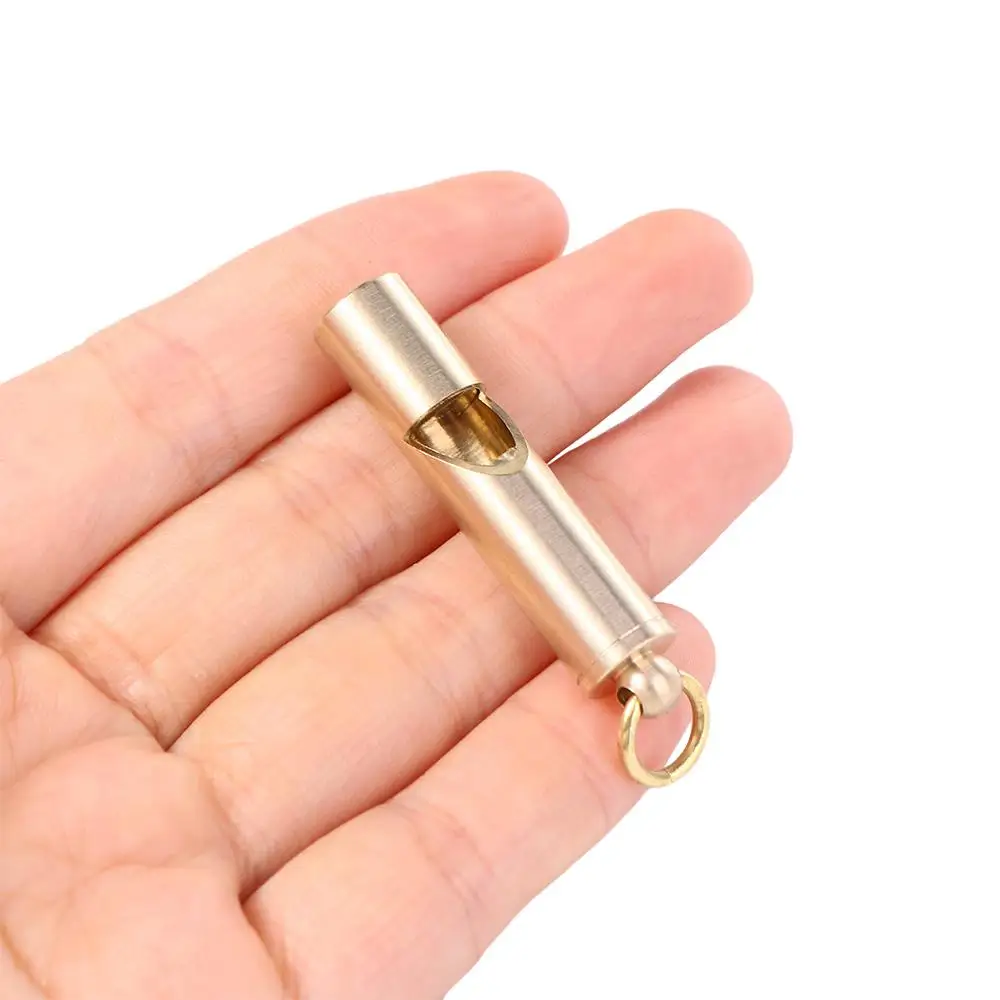 Pocket Tools Equipment Handmade Waterproof Pure Brass EDC Tool Brass Whistle Referee Whisle Survival EDC Whistle Keychain
Pocket Tools Equipment Handmade Waterproof Pure Brass EDC Tool Brass Whistle Referee Whisle Survival EDC Whistle Keychain