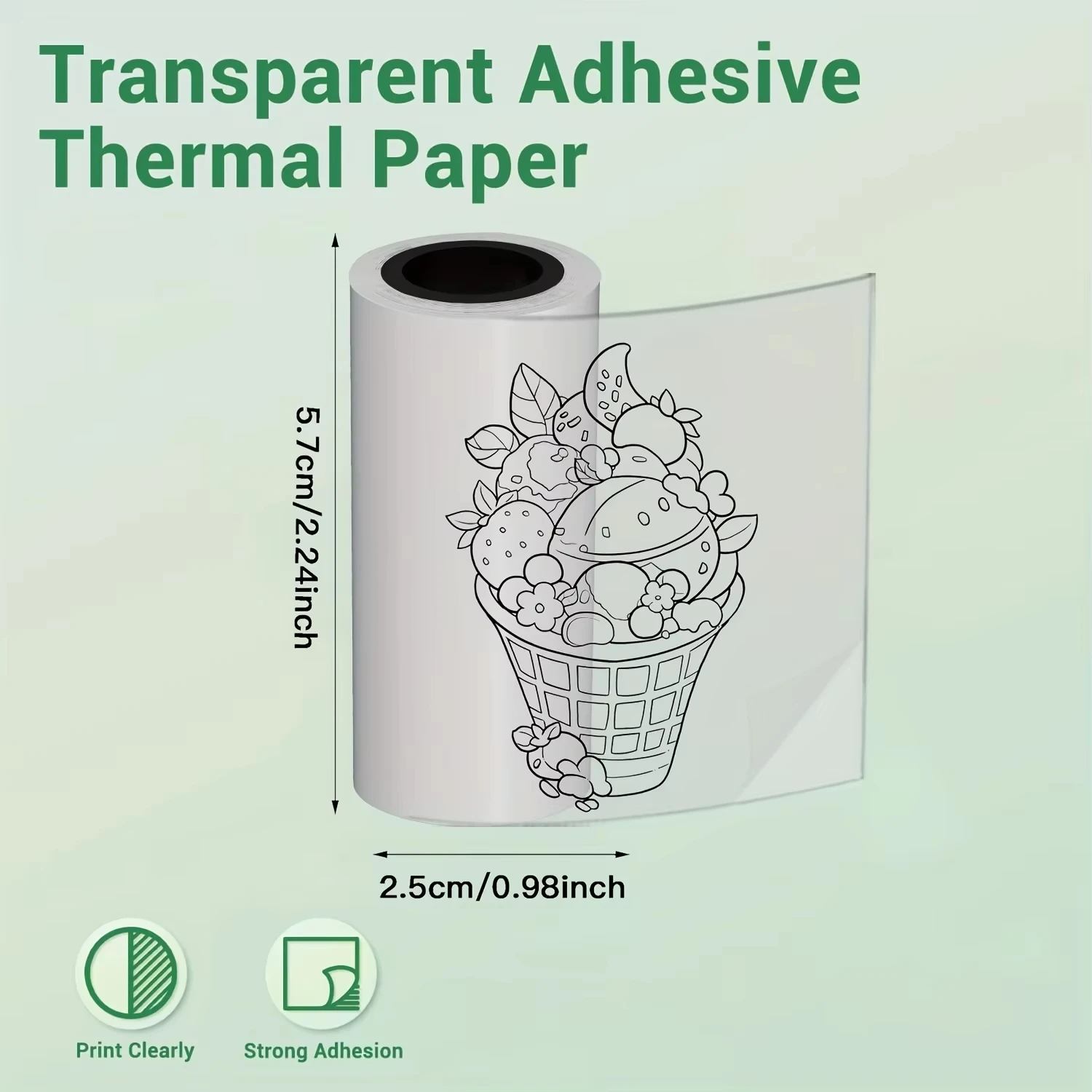 mini heat-sensitive paper, transparent thermal printer tape 57x25 mm, mini thermal printer sticker paper for photo di
mini heat-sensitive paper, transparent thermal printer tape 57x25 mm, mini thermal printer sticker paper for photo di