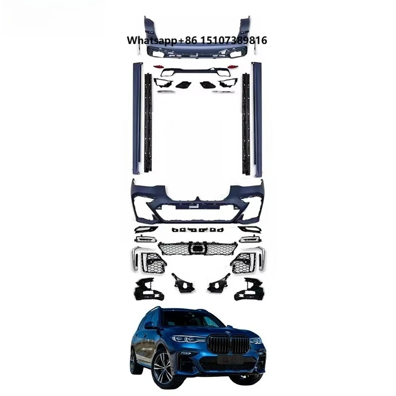 Hot Selling Car Body Kit for X7 G07 2018-2022 Upgrade X7 MT Bodykit Front Rear Bumper with Grill Diffuser Exhaust Pipe
Hot Selling Car Body Kit for X7 G07 2018-2022 Upgrade X7 MT Bodykit Front Rear Bumper with Grill Diffuser Exhaust Pipe