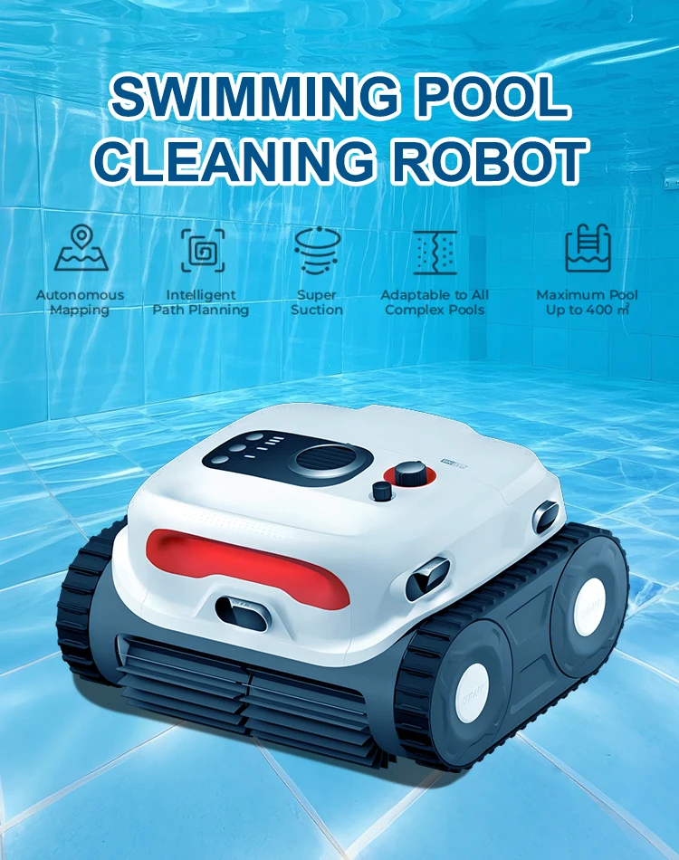 Wireless application-controlled cordless robot pool cleaner - automatic wireless vacuum robot for cleaning
Wireless application-controlled cordless robot pool cleaner - automatic wireless vacuum robot for cleaning