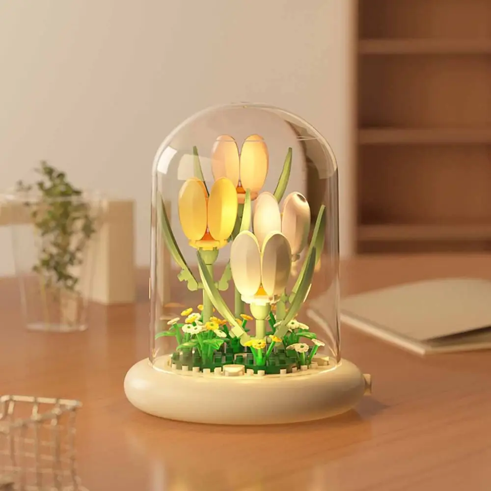 Flower Bouquet Building Blocks Plastic Plant Bonsai with Dust Cover Building Lighted Base Battery Powered Desktop Ornaments
Flower Bouquet Building Blocks Plastic Plant Bonsai with Dust Cover Building Lighted Base Battery Powered Desktop Ornaments