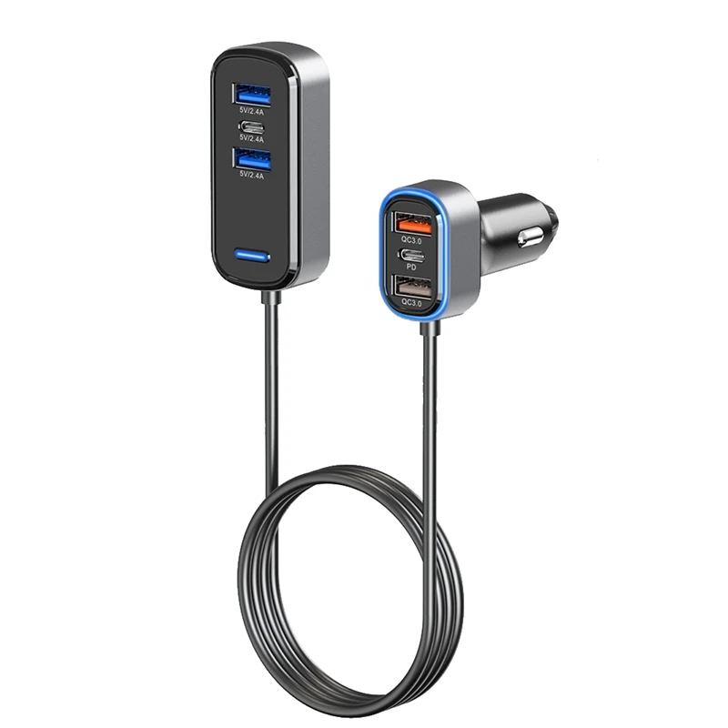 Автомобильное зарядное устройство, 75 Вт, супер мини USB C, автомобильное зарядное устройство USB C, цельнометаллическое автомобильное зарядное устройство с 6 портами (черный)
Автомобильное зарядное устройство, 75 Вт, супер мини USB C, автомобильное зарядное устройство USB C, цельнометаллическое автомобильное зарядное устройство с 6 портами (черный)