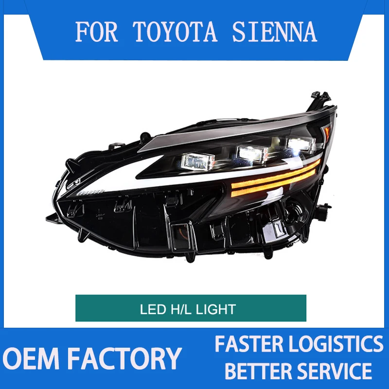 1 Pair Car LED Headlight for Toyota Sienna 2021 2022 Headlights Plug and Play with LED DRL Turning Front LED Head Lights
1 Pair Car LED Headlight for Toyota Sienna 2021 2022 Headlights Plug and Play with LED DRL Turning Front LED Head Lights