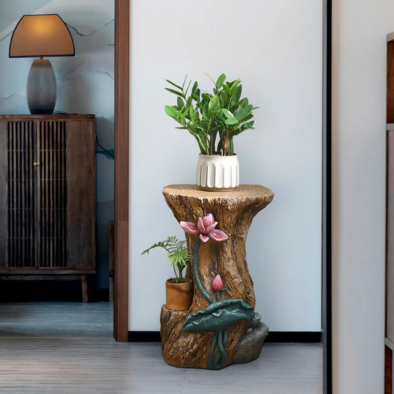 Household floor-to-ceiling flower several bonsai pots with imitation wood basin racks
Household floor-to-ceiling flower several bonsai pots with imitation wood basin racks