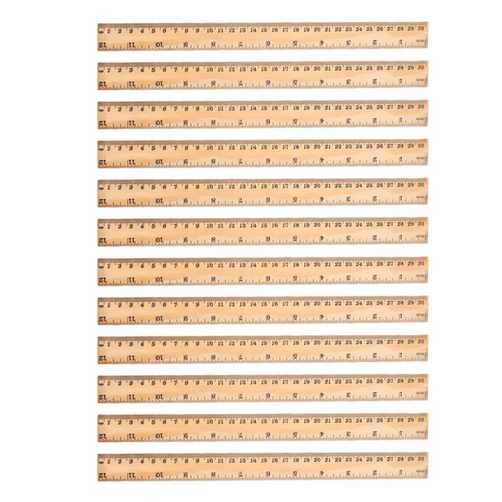 12Pcs Household Wood Rulers Multi-Function Straight Rulers Portable Student Supply School Accessory Ruler Household Wood Ruler
12Pcs Household Wood Rulers Multi-Function Straight Rulers Portable Student Supply School Accessory Ruler Household Wood Ruler
