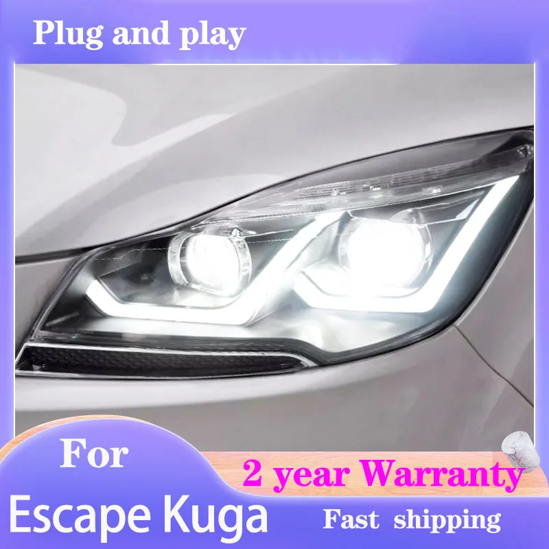 Стайлинг автомобиля налобный фонарь для Escape Kuga 2013 2014 2015, дневные ходовые фары DRL, биксеноновые линзы HID, автомобильные аксессуары
Стайлинг автомобиля налобный фонарь для Escape Kuga 2013 2014 2015, дневные ходовые фары DRL, биксеноновые линзы HID, автомобильные аксессуары