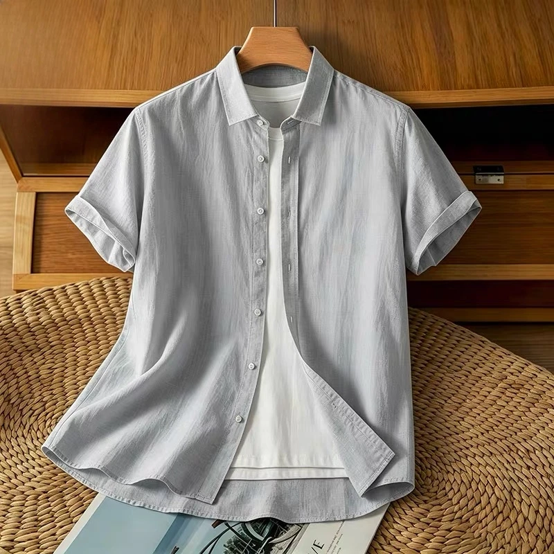 100% Linen Men's Summer Breathable Vintage Casual Loose Color Shirt Italian Old Money Short Sleeve Shirt
100% Linen Men's Summer Breathable Vintage Casual Loose Color Shirt Italian Old Money Short Sleeve Shirt