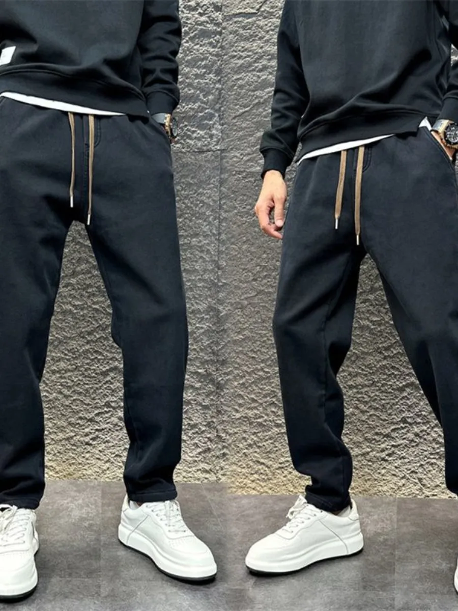 Autumn Winter Thiened Fce Casual Pants Harlan Sle Pure Color Trendy Long Trousers Loose Fit Ci Walk Silk
Autumn Winter Thiened Fce Casual Pants Harlan Sle Pure Color Trendy Long Trousers Loose Fit Ci Walk Silk