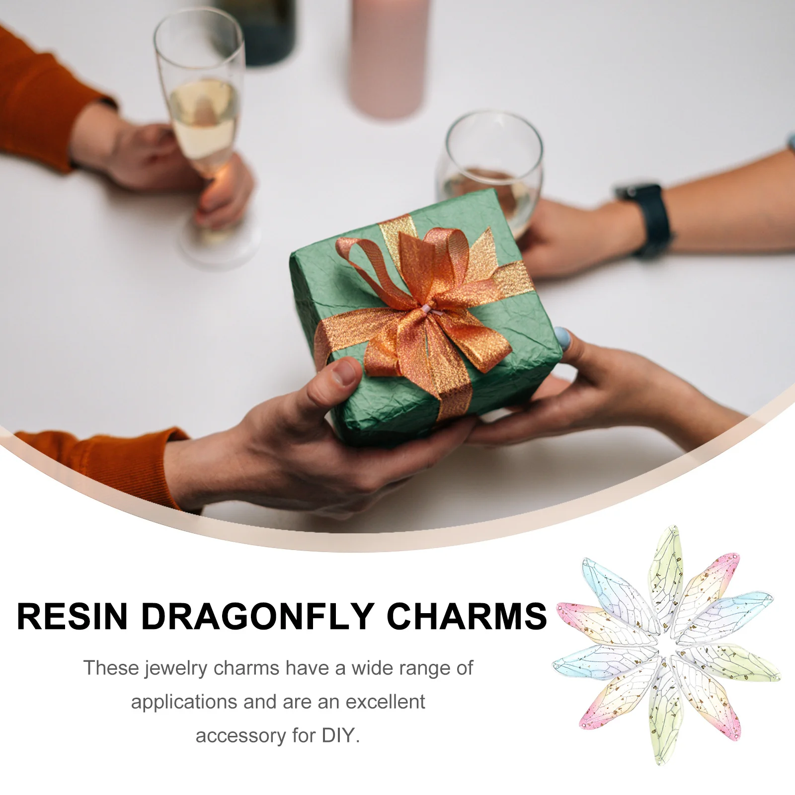 10Pcs Resin Dragonfly Wing Charms DIY Jewelry Making Pendants for Bracelets Necklaces Earrings Crafting Supplies
10Pcs Resin Dragonfly Wing Charms DIY Jewelry Making Pendants for Bracelets Necklaces Earrings Crafting Supplies