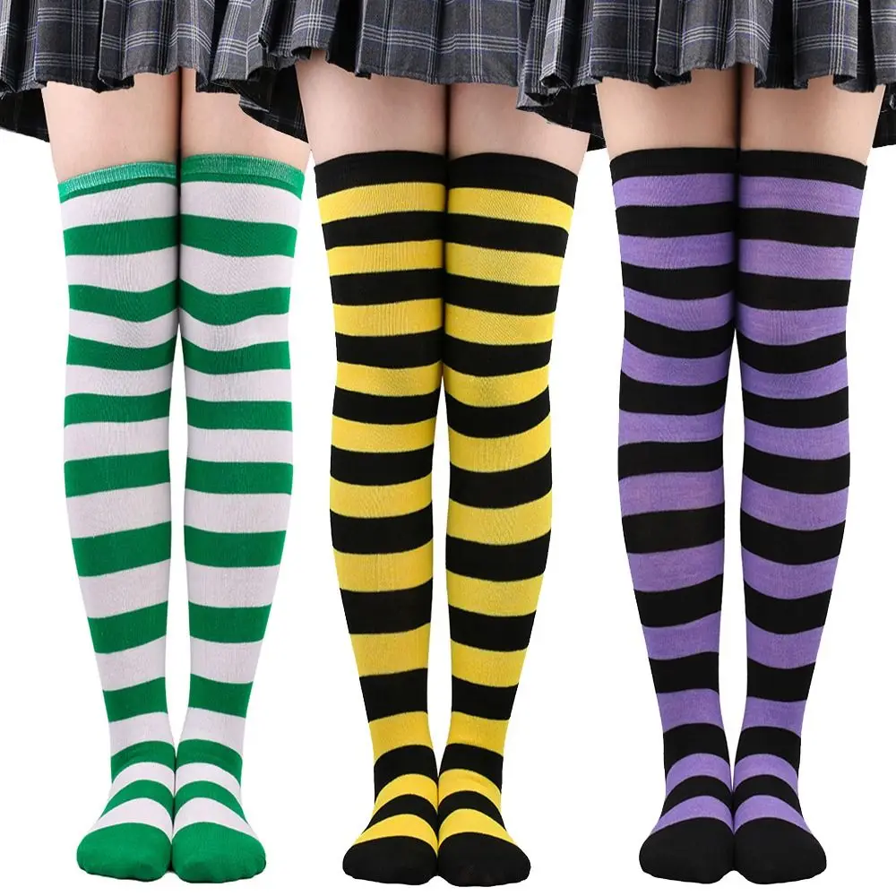 Fashion Accessory Knitted Stripe Stockings Thigh High 9 Colors Long Socks Warm Cosplay Socks Christmas Gift
Fashion Accessory Knitted Stripe Stockings Thigh High 9 Colors Long Socks Warm Cosplay Socks Christmas Gift