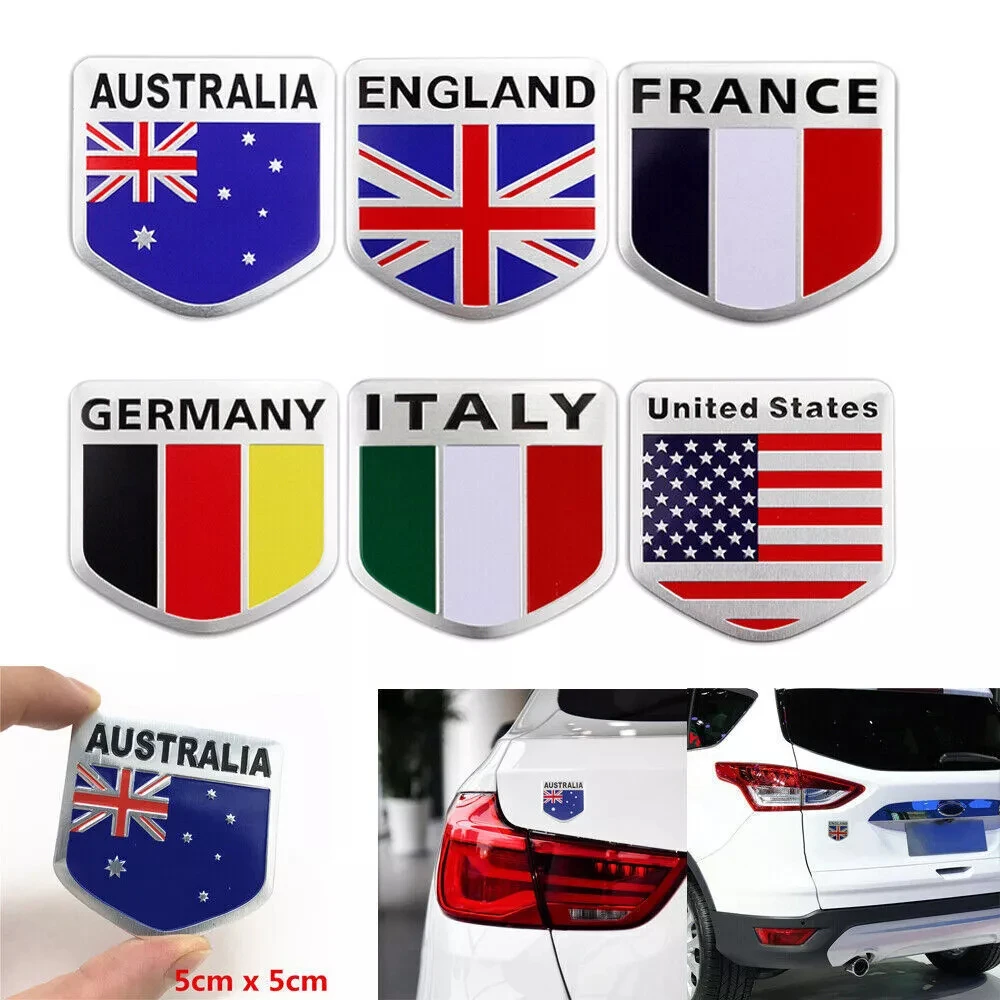 3D Aluminum Alloy Shield Flag Logo Styling Sticker Car Body Window Trunk Emblem Badge Decal Sticker Decor Accessories Universal
3D Aluminum Alloy Shield Flag Logo Styling Sticker Car Body Window Trunk Emblem Badge Decal Sticker Decor Accessories Universal