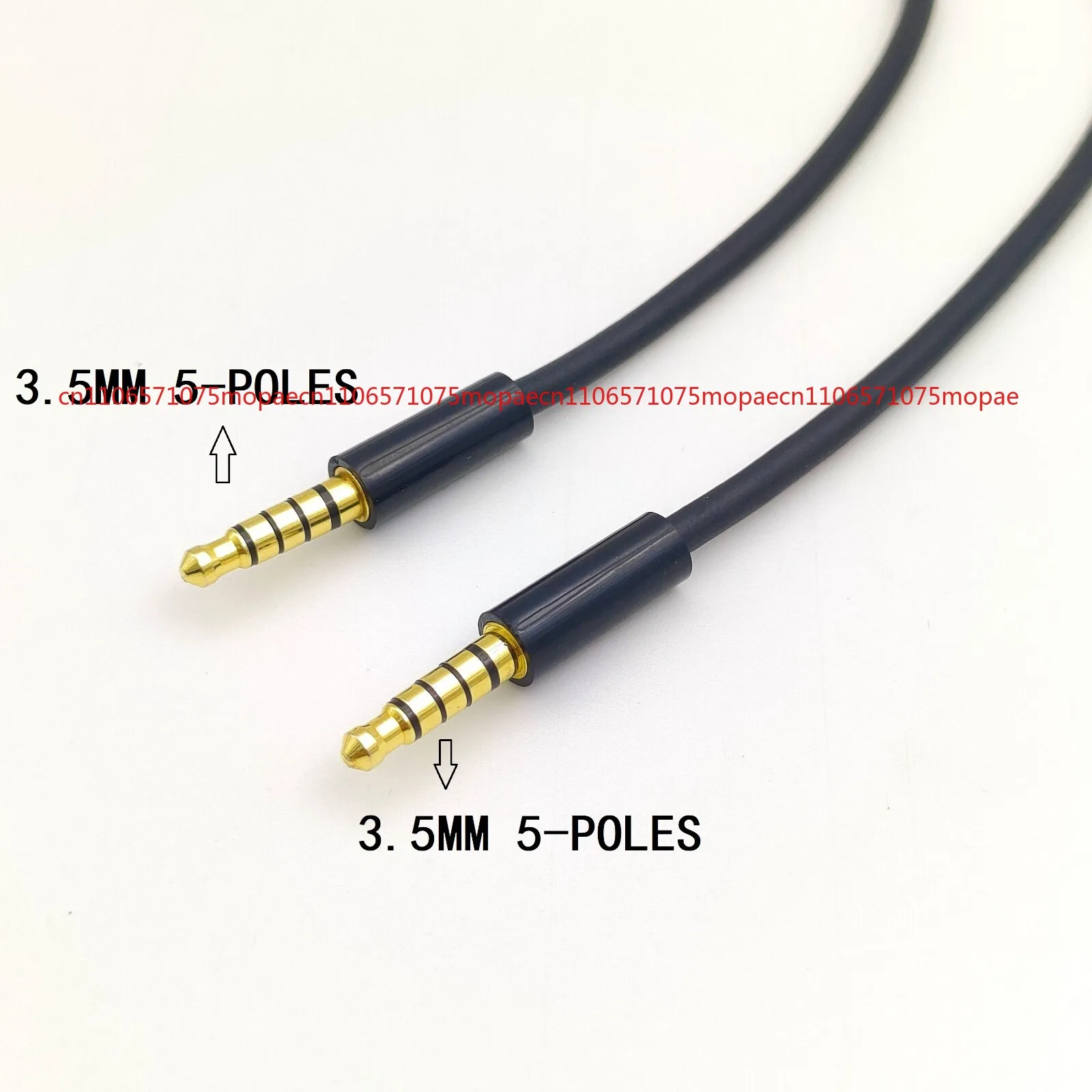 5-poles 3.5mm auido Cable Gold-plated 1meter/3ft
5-poles 3.5mm auido Cable Gold-plated 1meter/3ft