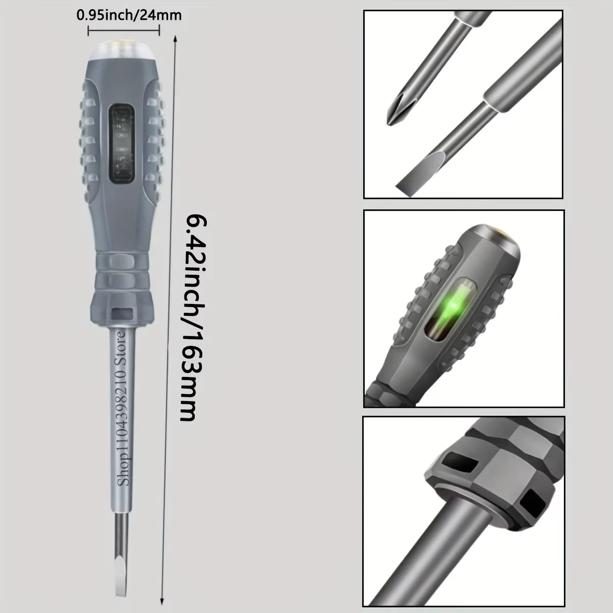 Multifunctional Electrician Test Screwdriver Pencil AC Non-contact Induction Test Pen Voltage Tester Pencil Voltage Detector Scr
Multifunctional Electrician Test Screwdriver Pencil AC Non-contact Induction Test Pen Voltage Tester Pencil Voltage Detector Scr