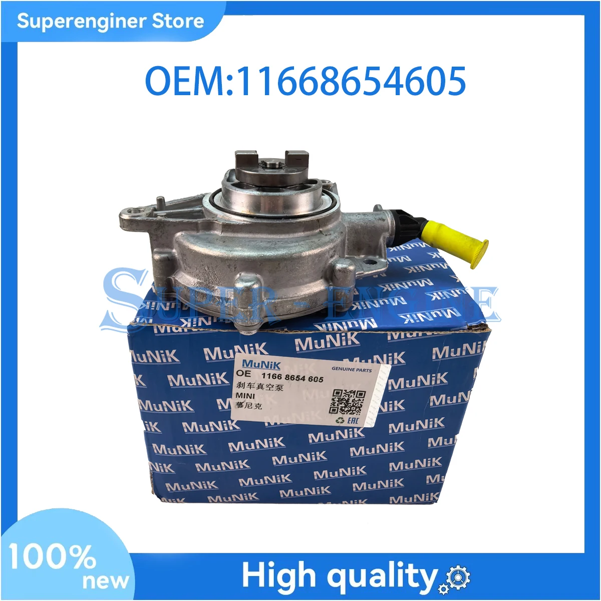 Brand new 11668654605 Brake Vacuum pump For MINI R55 R56 R57 R58 R59 R60 R61 N16 COOPER ONE CLUBMAN COUNTRYMAN PACEMAN ROADSTER
Brand new 11668654605 Brake Vacuum pump For MINI R55 R56 R57 R58 R59 R60 R61 N16 COOPER ONE CLUBMAN COUNTRYMAN PACEMAN ROADSTER