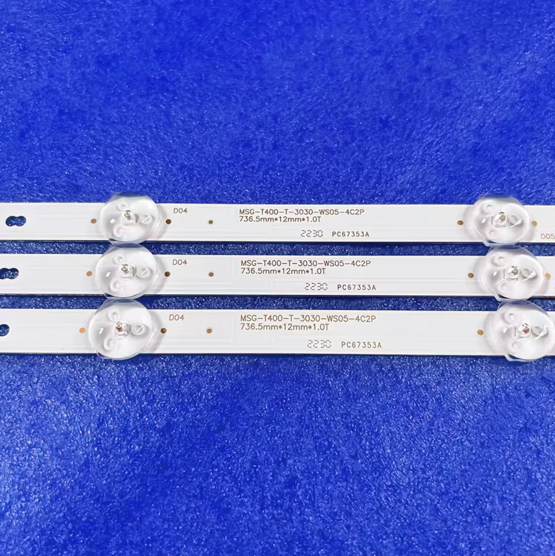 LED Backlight Strip For F40H8000E DМ-LЕD40SBB31 MSG-T400-T-3030-WS05-4C2P 308054002MS000 СХ400DLEDM 40FEN1 TDTV40BS04F
LED Backlight Strip For F40H8000E DМ-LЕD40SBB31 MSG-T400-T-3030-WS05-4C2P 308054002MS000 СХ400DLEDM 40FEN1 TDTV40BS04F