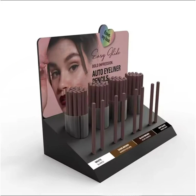 Non-slip base dust-proof Desktop acrylic eyeliner and mascara display stand
Non-slip base dust-proof Desktop acrylic eyeliner and mascara display stand