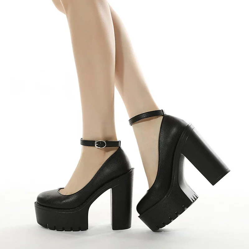 2025 new spring autumn casual high-heeled shoes sexy thick heels platform pumps Black White Size 42
2025 new spring autumn casual high-heeled shoes sexy thick heels platform pumps Black White Size 42