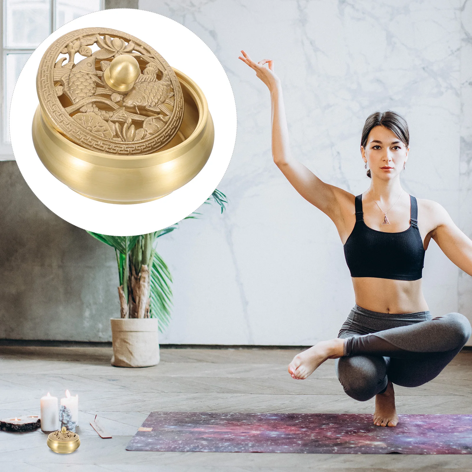 Copper Koi Incense Burner Unique Design Aromatherapy Furnace for Relaxation Meditation Home Decor Desktop Ornament Gift
Copper Koi Incense Burner Unique Design Aromatherapy Furnace for Relaxation Meditation Home Decor Desktop Ornament Gift