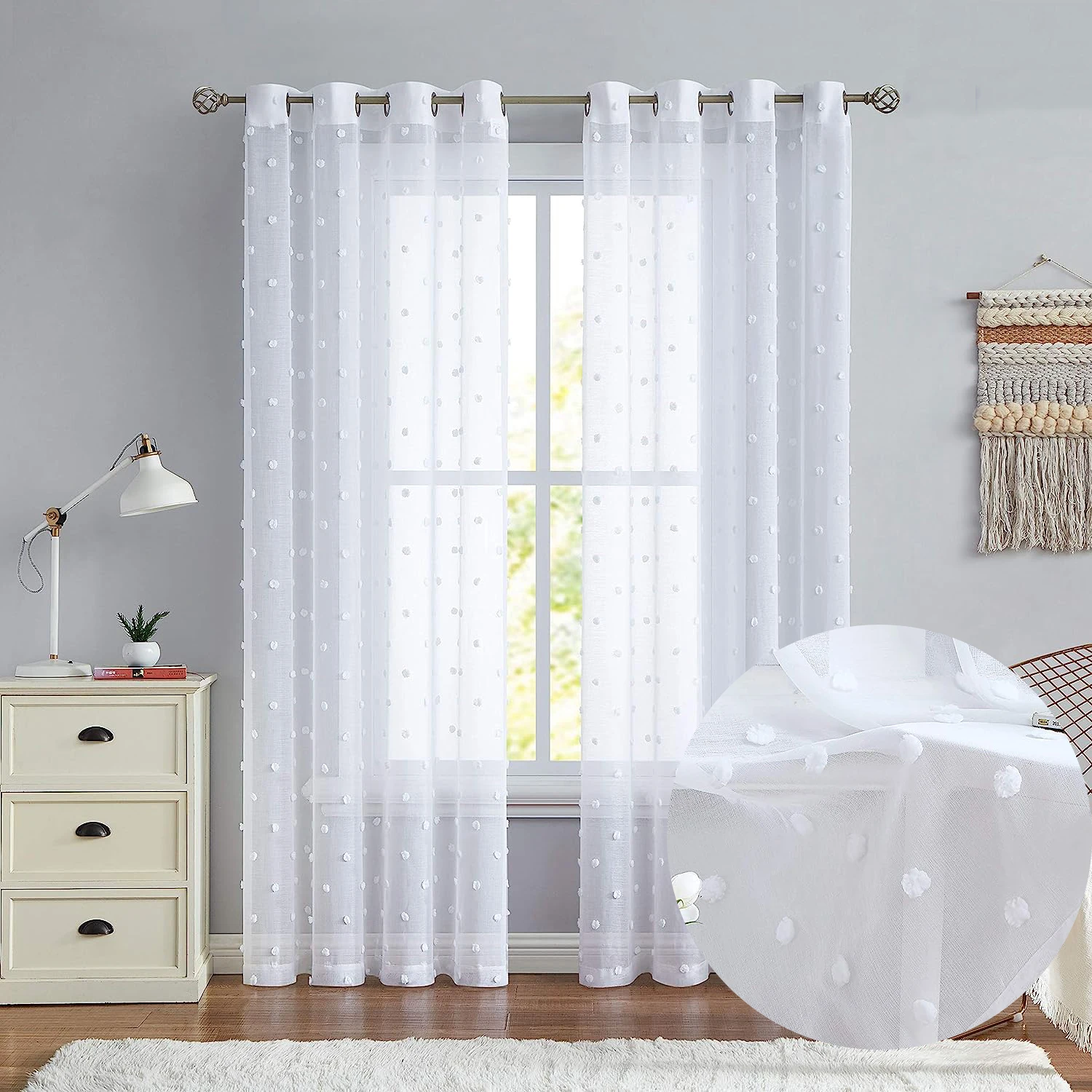 Custom Made Sheer Curtains for Girls, Voile Embroidery Drapes, Bedroom, Living Room, Light Filtering, Decorative Window
Custom Made Sheer Curtains for Girls, Voile Embroidery Drapes, Bedroom, Living Room, Light Filtering, Decorative Window
