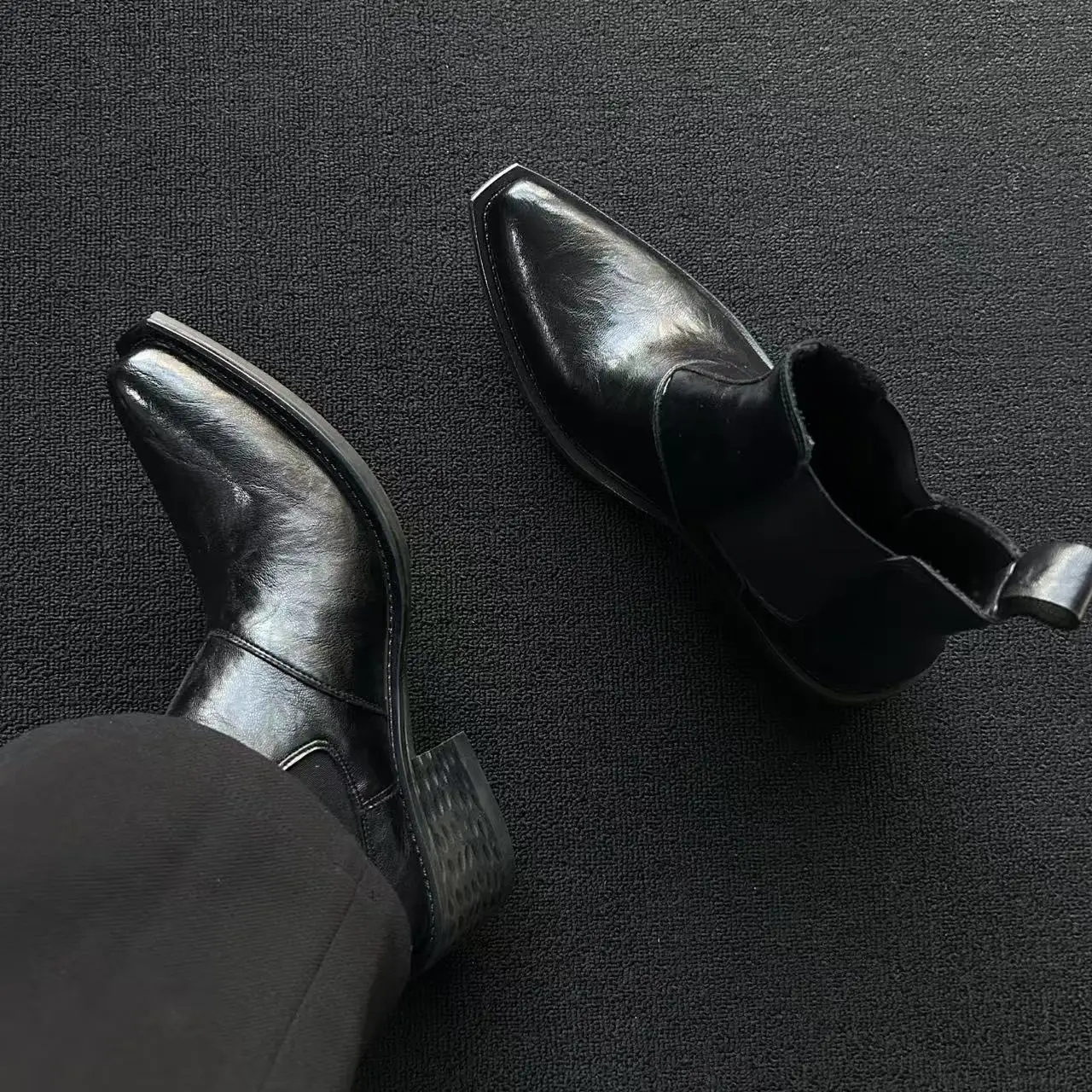 Retro Style Thick Bottom Chelsea Boots Men's High Heel Wizard Boots Casual Leisure Boots Men's Pointed Toe Boots
Retro Style Thick Bottom Chelsea Boots Men's High Heel Wizard Boots Casual Leisure Boots Men's Pointed Toe Boots