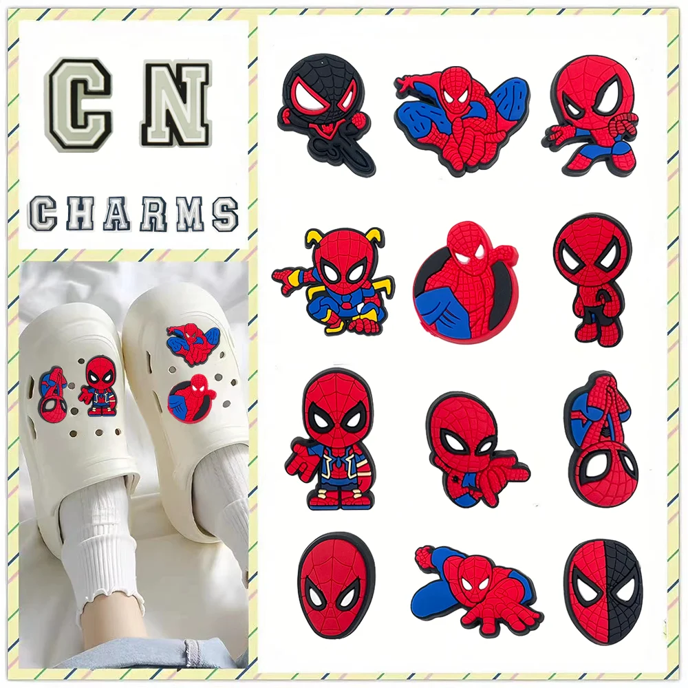 MINISO, 1 шт., красивая обувь с изображением Человека-паука Marvel, подвески, сабо, аксессуары для сандалий, булавки, украшение для девочек, подарки для детей
MINISO, 1 шт., красивая обувь с изображением Человека-паука Marvel, подвески, сабо, аксессуары для сандалий, булавки, украшение для девочек, подарки для детей