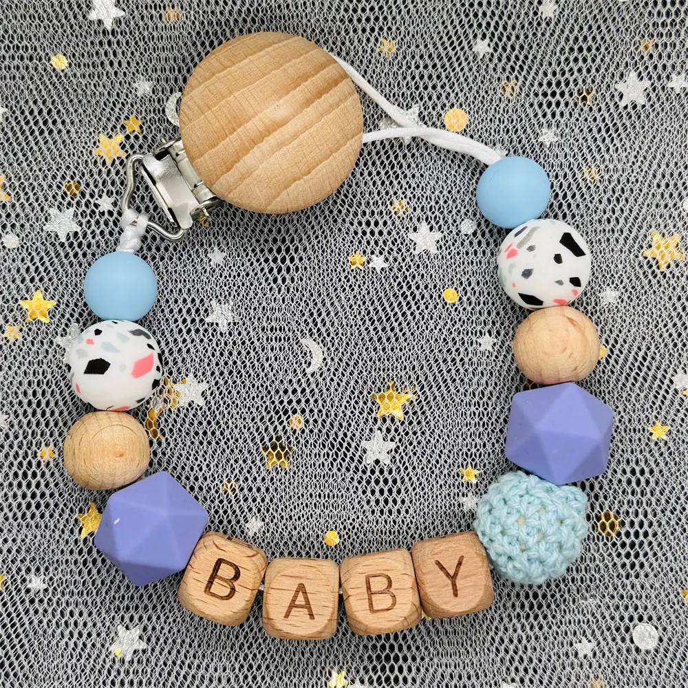 Baby DIY Pacifier Clip Beech Wood Clip Anti Drop Chain Silicone Bead Wooden Letter Pacifier Chain Baby Teething Toy Chew Gift
Baby DIY Pacifier Clip Beech Wood Clip Anti Drop Chain Silicone Bead Wooden Letter Pacifier Chain Baby Teething Toy Chew Gift