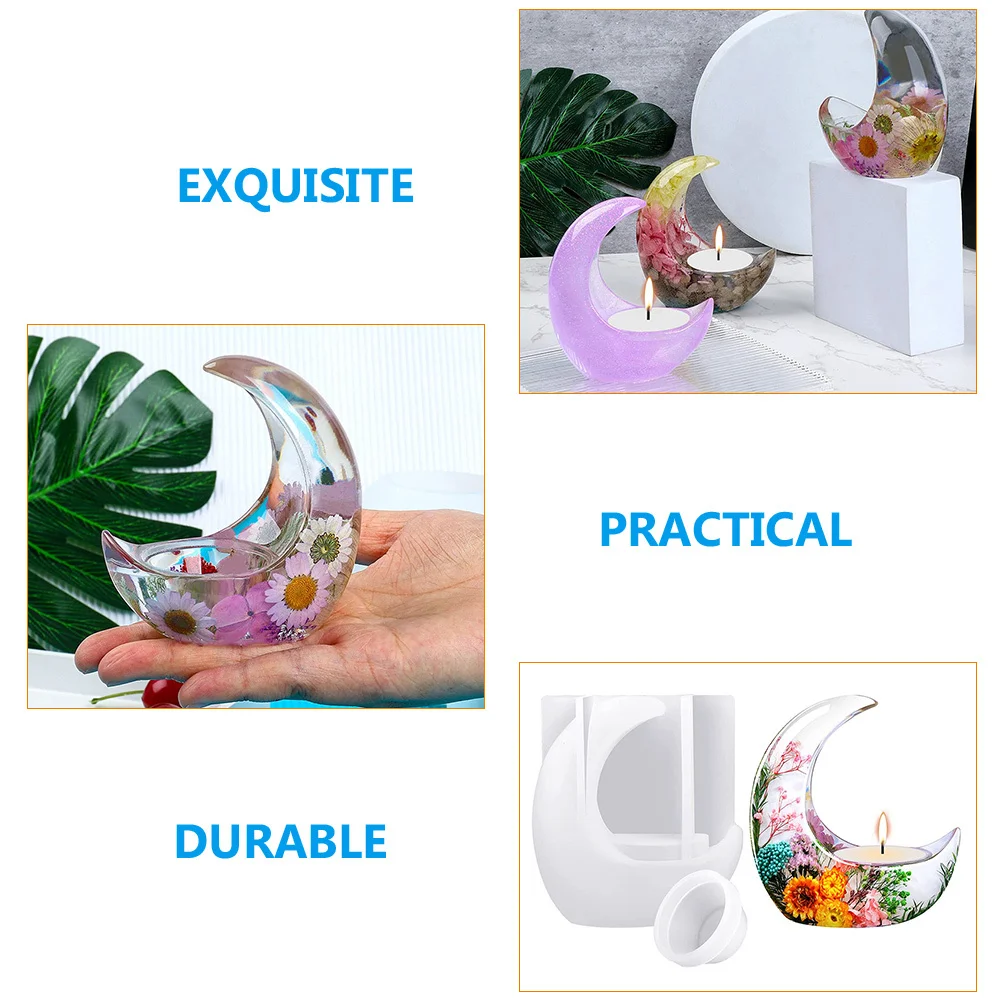 1Set Moon Shape Silicone Mold DIY Holder Epoxy Resin Tealight Casting Mold Moon Shape Silicone DIY Supplies
1Set Moon Shape Silicone Mold DIY Holder Epoxy Resin Tealight Casting Mold Moon Shape Silicone DIY Supplies