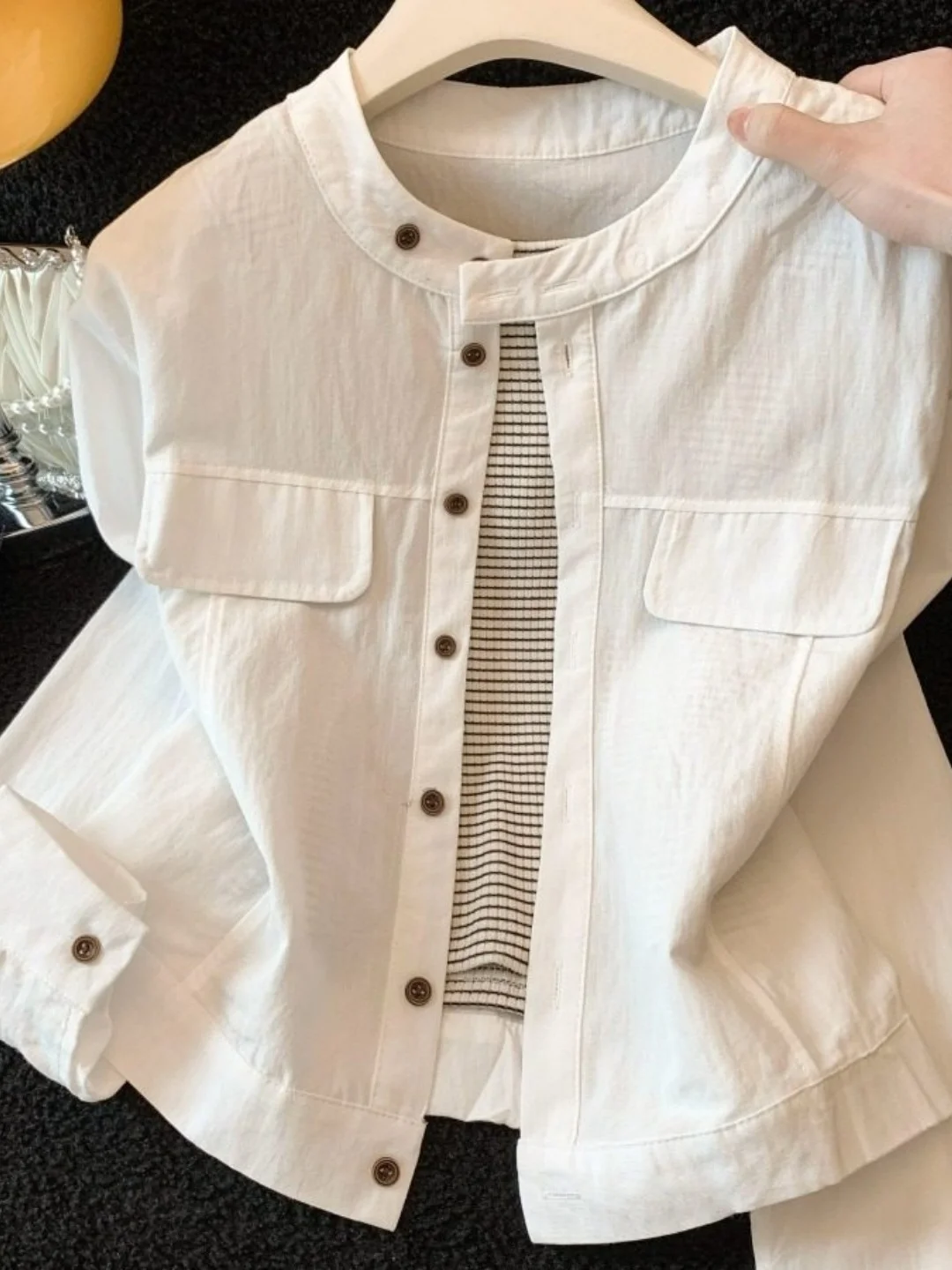 Korean Fashion Long Sleeve Shirt Jacket Women's Casual Style Slimming Top Bottom Set Spring 2026 New Arrival Cotton Material
Korean Fashion Long Sleeve Shirt Jacket Women's Casual Style Slimming Top Bottom Set Spring 2026 New Arrival Cotton Material