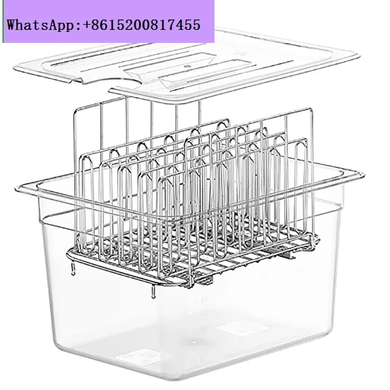 Sous Vide Cooker machine 12L Container with Stainless Steel Rack Detachable Dividers Separator Slow Cooker Kits Accessories
Sous Vide Cooker machine 12L Container with Stainless Steel Rack Detachable Dividers Separator Slow Cooker Kits Accessories