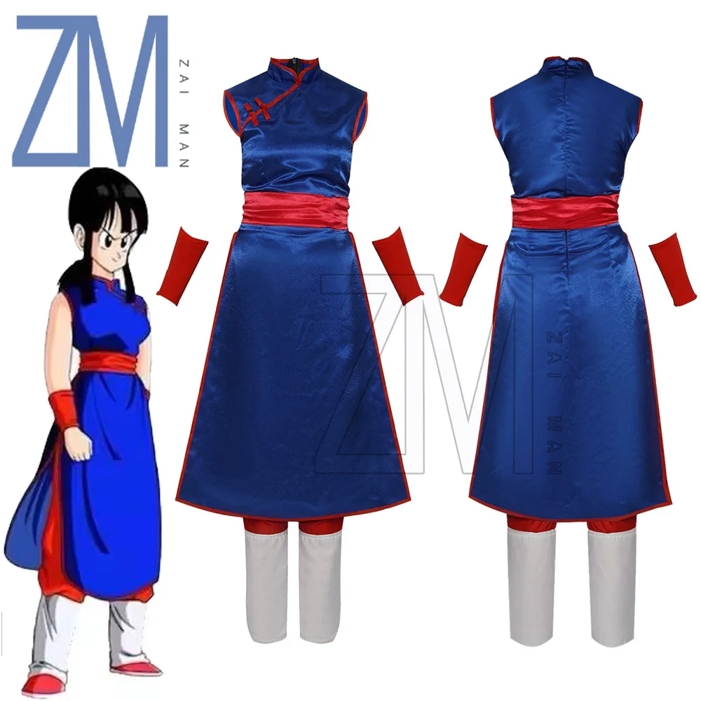 Chichi Cheongsam Son Goku Cosplay Costume Sexy Cheongsam Slit Dress Blue Longuette Skirt Halloween Kung Fu Chichi Flight Wear
Chichi Cheongsam Son Goku Cosplay Costume Sexy Cheongsam Slit Dress Blue Longuette Skirt Halloween Kung Fu Chichi Flight Wear
