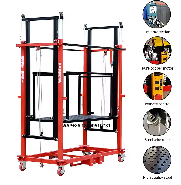 Foldable Electric Scaffold Heavy-Duty Electric Scaffolding - Adjustable Height Work Platform with CE Certification
Foldable Electric Scaffold Heavy-Duty Electric Scaffolding - Adjustable Height Work Platform with CE Certification