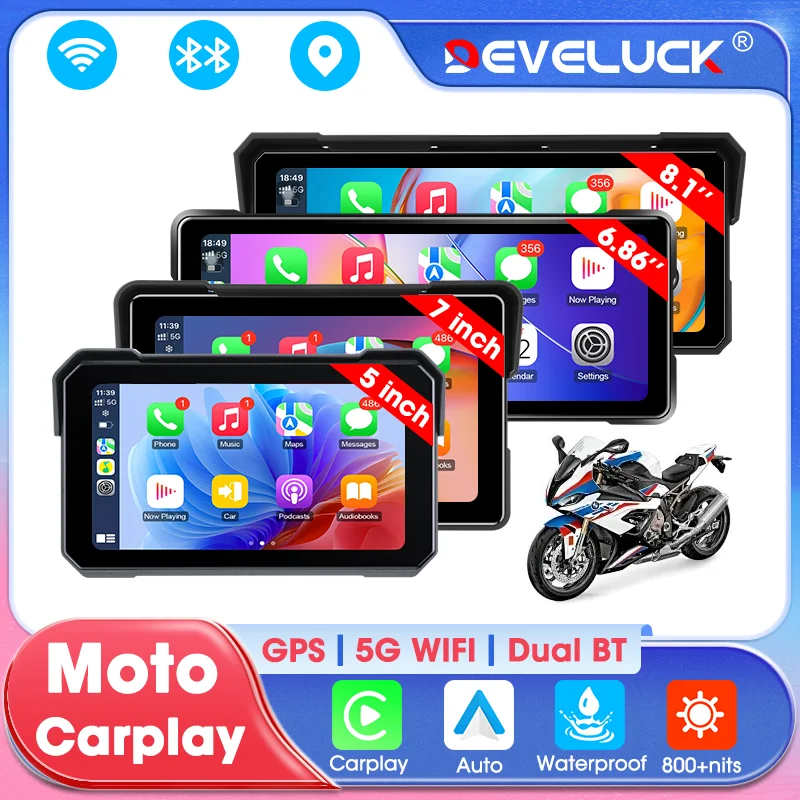 Develuck Carplay мотоцикл Android авто GPS навигация WIFI IP67 водонепроницаемый цифровой экран приборной панели мотоцикла аксессуары для мотоциклов
Develuck Carplay мотоцикл Android авто GPS навигация WIFI IP67 водонепроницаемый цифровой экран приборной панели мотоцикла аксессуары для мотоциклов