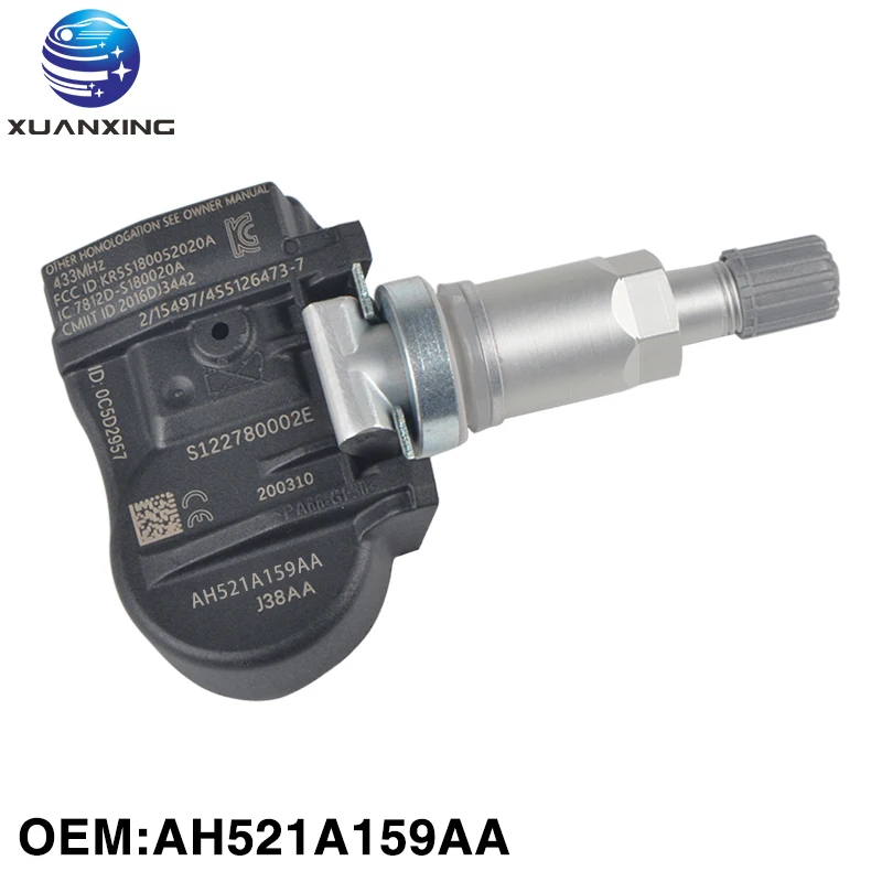 TPMS AH521A159AA датчик давления в шинах Система мониторинга алюминий 433 МГц для Land Rover Jaguar
TPMS AH521A159AA датчик давления в шинах Система мониторинга алюминий 433 МГц для Land Rover Jaguar