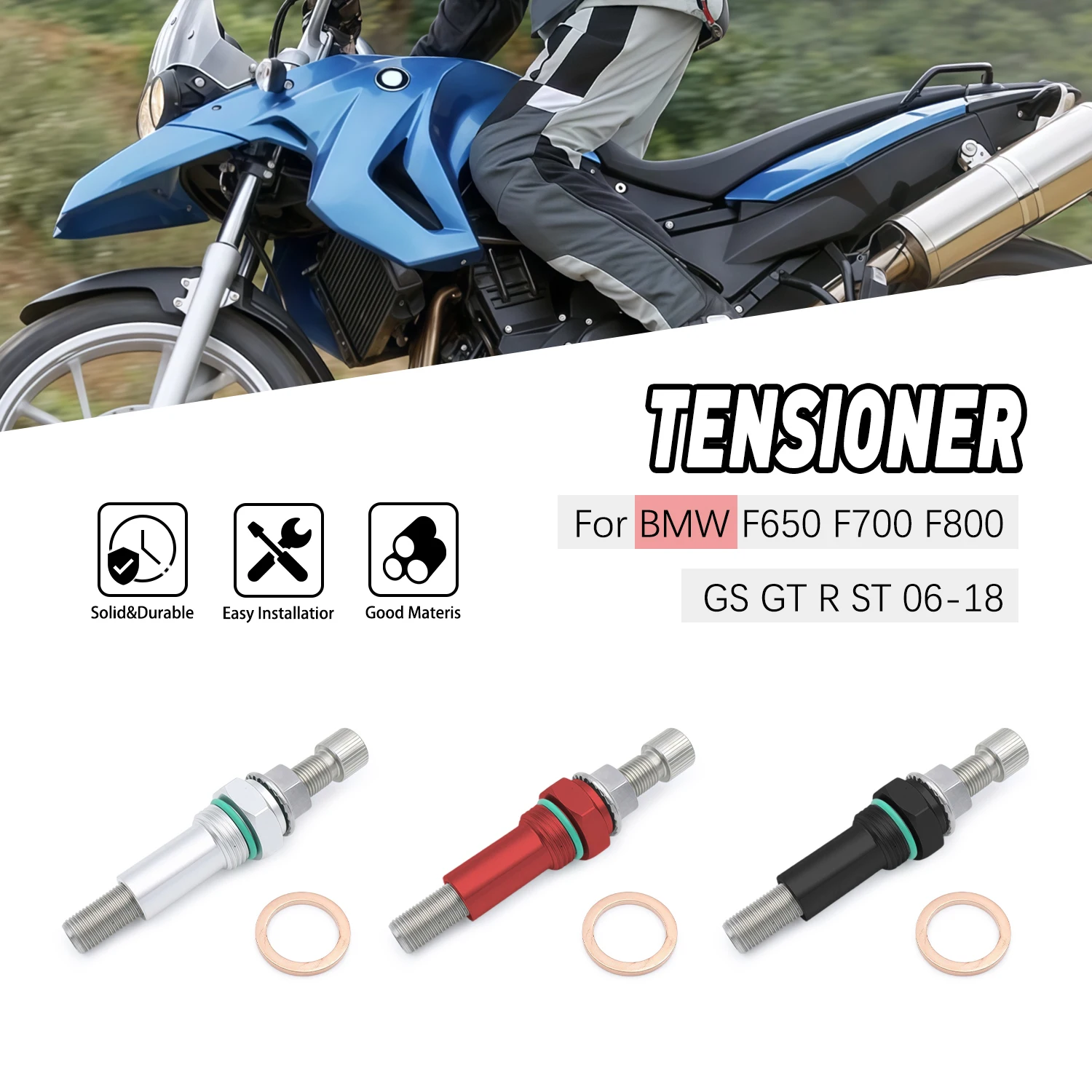 For BMW F650 F650GS G650 CS F700GS F800 GS GT R S ST Motorcycle Cam Timing Chain Tensioner Accessories
For BMW F650 F650GS G650 CS F700GS F800 GS GT R S ST Motorcycle Cam Timing Chain Tensioner Accessories