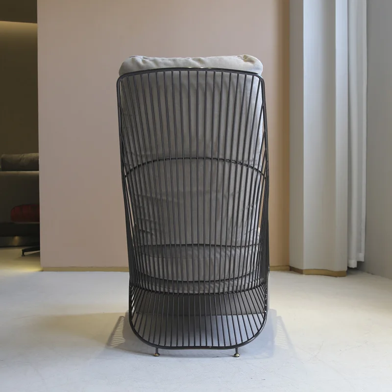 Nordic single chair Lazy Internet celebrity Stainless steel chair Back Light luxury single reception area Leisure lying
Nordic single chair Lazy Internet celebrity Stainless steel chair Back Light luxury single reception area Leisure lying