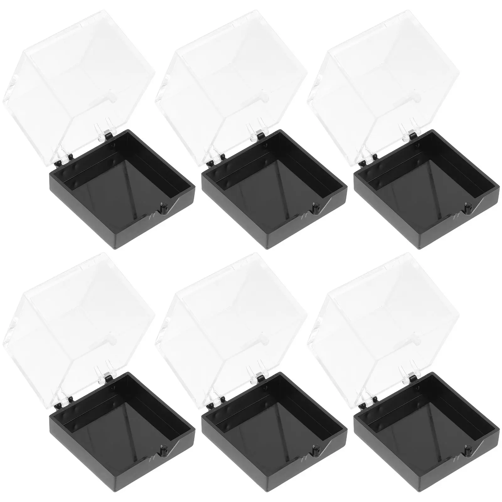 6pcs Mineral Specimen Display Box 35x35x35 Black Base Clear Cube Container Rock Crystal Storage Showcase Transparent Case
6pcs Mineral Specimen Display Box 35x35x35 Black Base Clear Cube Container Rock Crystal Storage Showcase Transparent Case
