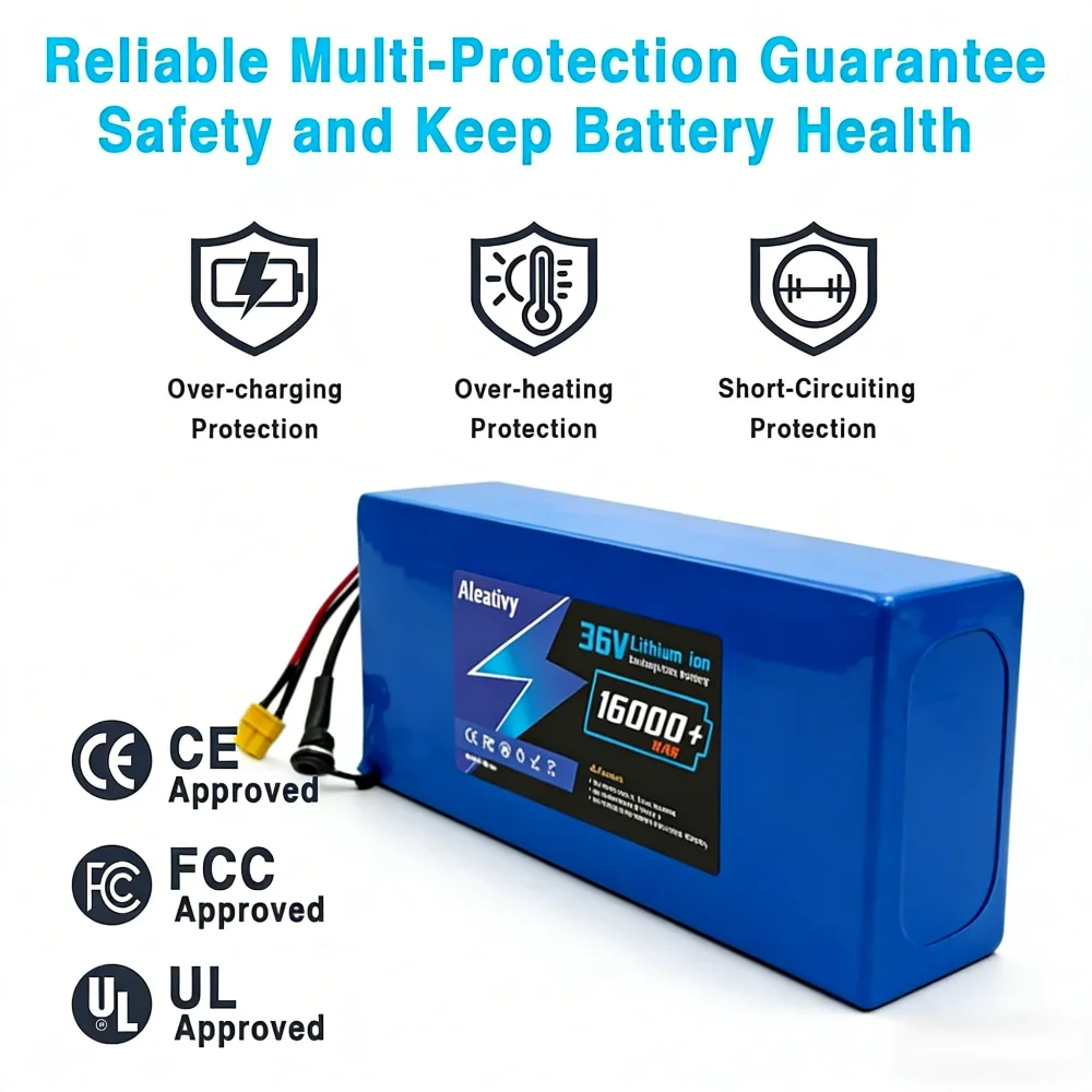 36V 16Ah 21700 10S3P Lithium ion Battery Pack 1000W Power Tool Battery Outdoor Backup Battery 30A BMS with 42V 2A Charger
36V 16Ah 21700 10S3P Lithium ion Battery Pack 1000W Power Tool Battery Outdoor Backup Battery 30A BMS with 42V 2A Charger