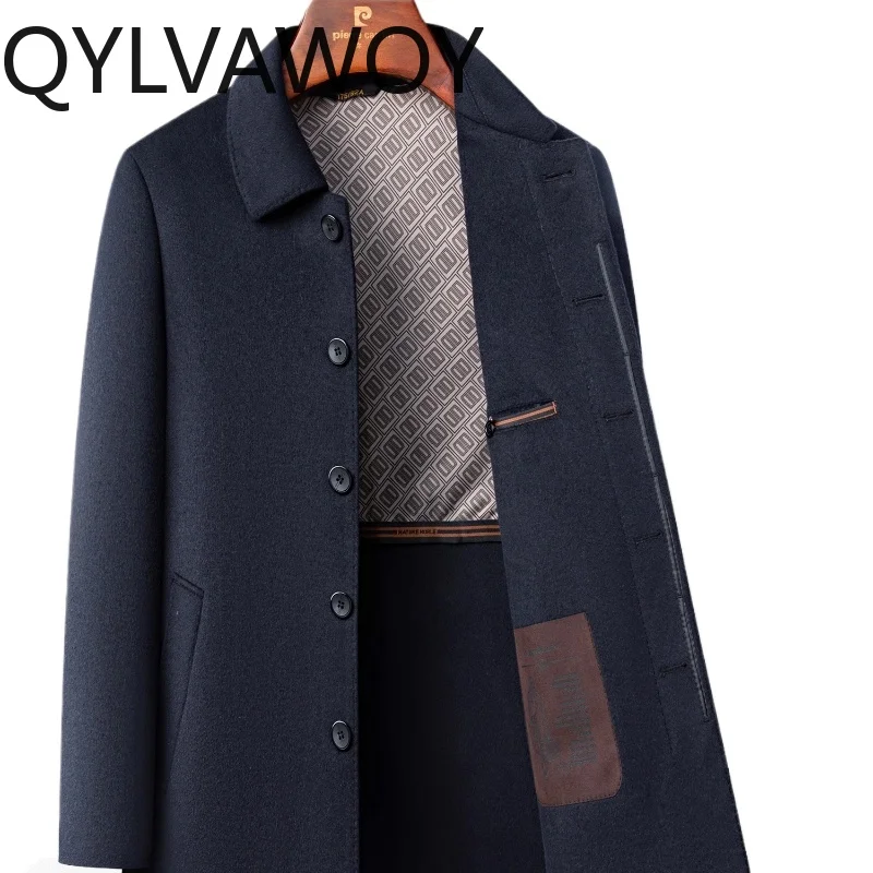 QYLVAWOY 100% Pure Wool Coat Mid-Long Style Spring Autumn Trench Coat Lapel Woolen Outerwear Middle-Aged Dad's Outfit LJ2774
QYLVAWOY 100% Pure Wool Coat Mid-Long Style Spring Autumn Trench Coat Lapel Woolen Outerwear Middle-Aged Dad's Outfit LJ2774
