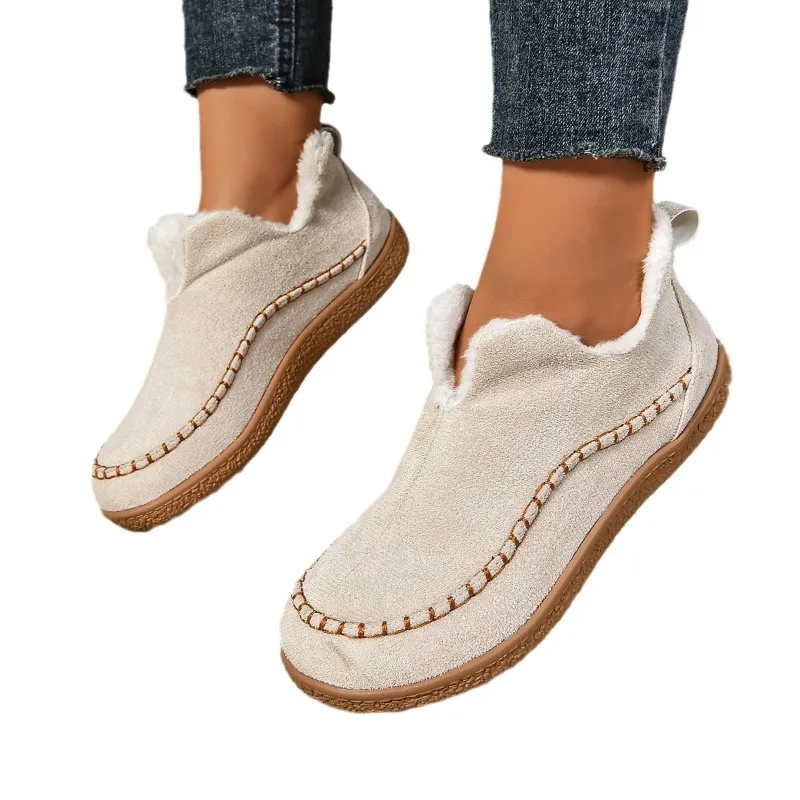 Hot Sale Shoes for Women Sleeve Women's Boots Winter Round Toe Plush Fleece for Warmth Solid Flat Casual Comfortable Snow Boots
Hot Sale Shoes for Women Sleeve Women's Boots Winter Round Toe Plush Fleece for Warmth Solid Flat Casual Comfortable Snow Boots