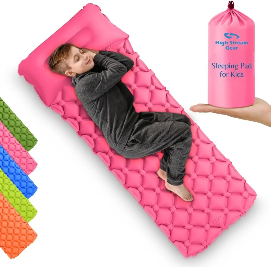 Kids Sleeping Pad For Camping And Sleepovers With Pillow, Inflatable Camping Mattr For Backpacking & Travel, Thi Toddler Cot
Kids Sleeping Pad For Camping And Sleepovers With Pillow, Inflatable Camping Mattr For Backpacking & Travel, Thi Toddler Cot