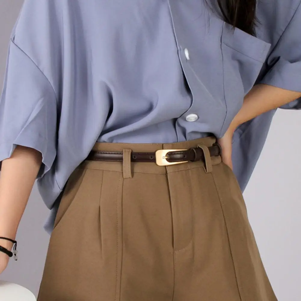 Women Retro Belt Versatile Solid Color Belt Streetwear Fashion Retro Suit Shorts with Adjustable Length Multi Holes Design Faux
Women Retro Belt Versatile Solid Color Belt Streetwear Fashion Retro Suit Shorts with Adjustable Length Multi Holes Design Faux