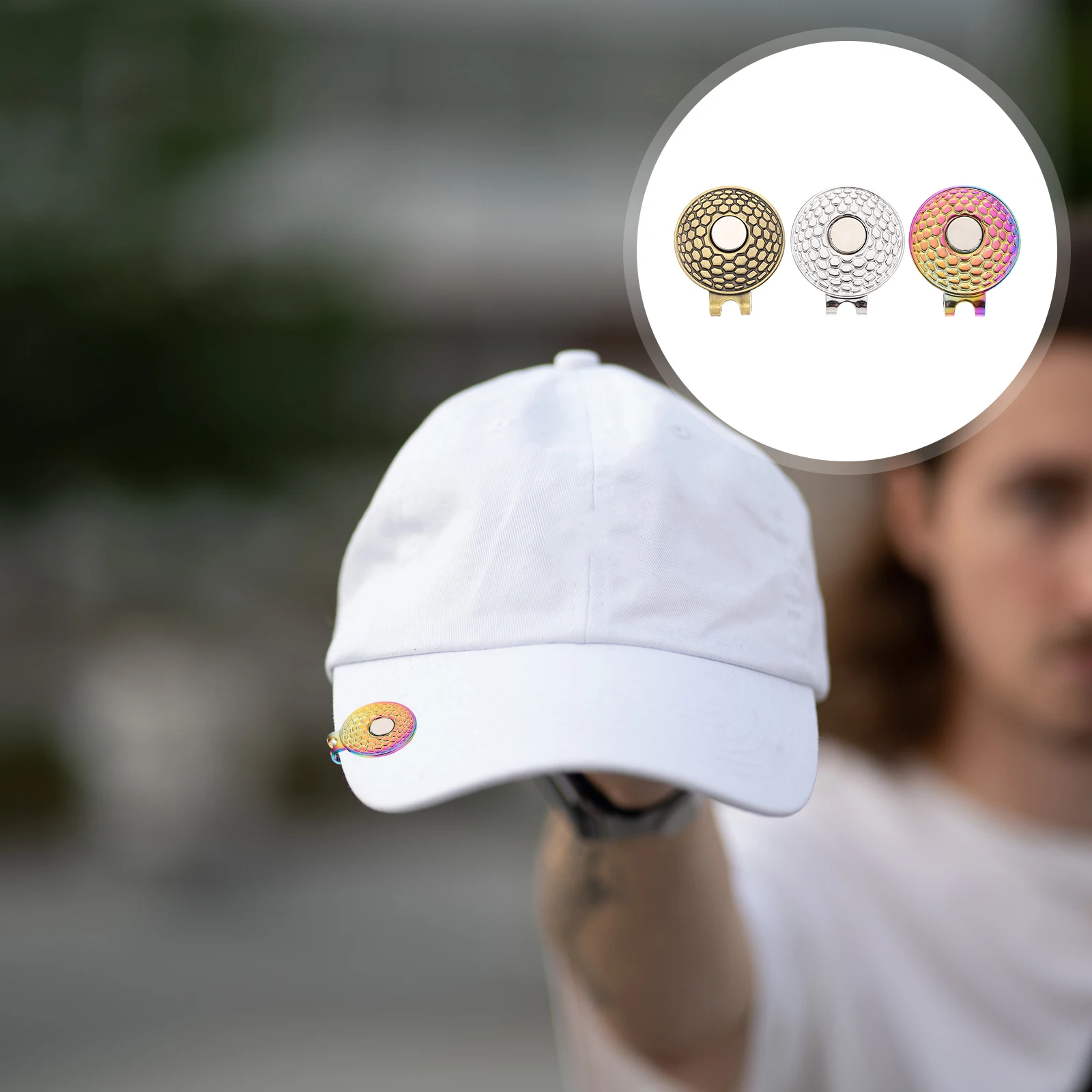3pcs Golf Ball Markers Anti-Rust Portable Hat Clips Decorative Ball Marker For Golf Accessories Zinc Alloy Hat Accessory
3pcs Golf Ball Markers Anti-Rust Portable Hat Clips Decorative Ball Marker For Golf Accessories Zinc Alloy Hat Accessory