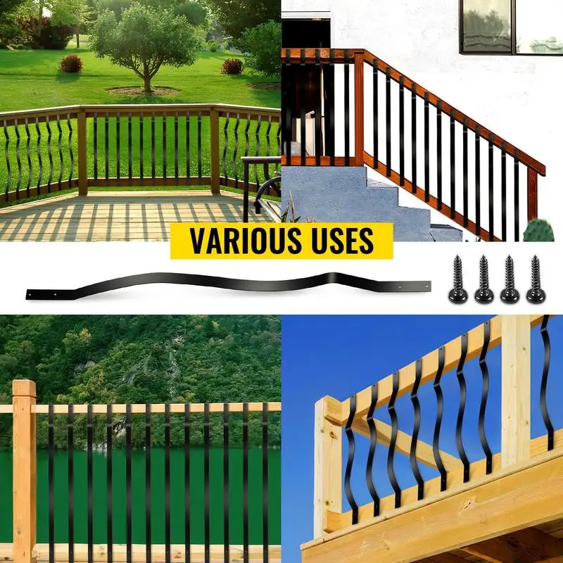 Deck Balusters, 61 Pack Metal Deck Spindles, 32.25\"x1\" Staircase Baluster with Screws, Aluminum Alloy Deck Railing for Wood and Composite Deck,Stylish Baluster for Outdoor Stair Deck Porch
Deck Balusters, 61 Pack Metal Deck Spindles, 32.25\"x1\" Staircase Baluster with Screws, Aluminum Alloy Deck Railing for Wood and Composite Deck,Stylish Baluster for Outdoor Stair Deck Porch